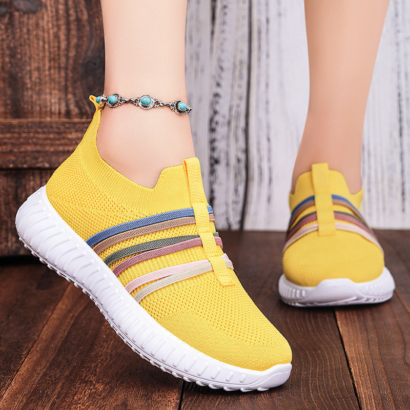 Women's Casual Shoes Breathable Mesh Surface Plus Size Soft Bottom Pumps
