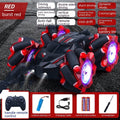 24G High-speed Wireless Remote Control Car Light Music Four-wheel Drive Double-sided Driving Flip Rotating Drift Car Stunt Car
