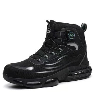 Men's Steel-toed Work Shoes Impact-resistant, Puncture-proof And Abrasion-resistant For Hiking