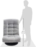 Grey Adjustable Swivel Ergonomic Headrest Lounge Chair
