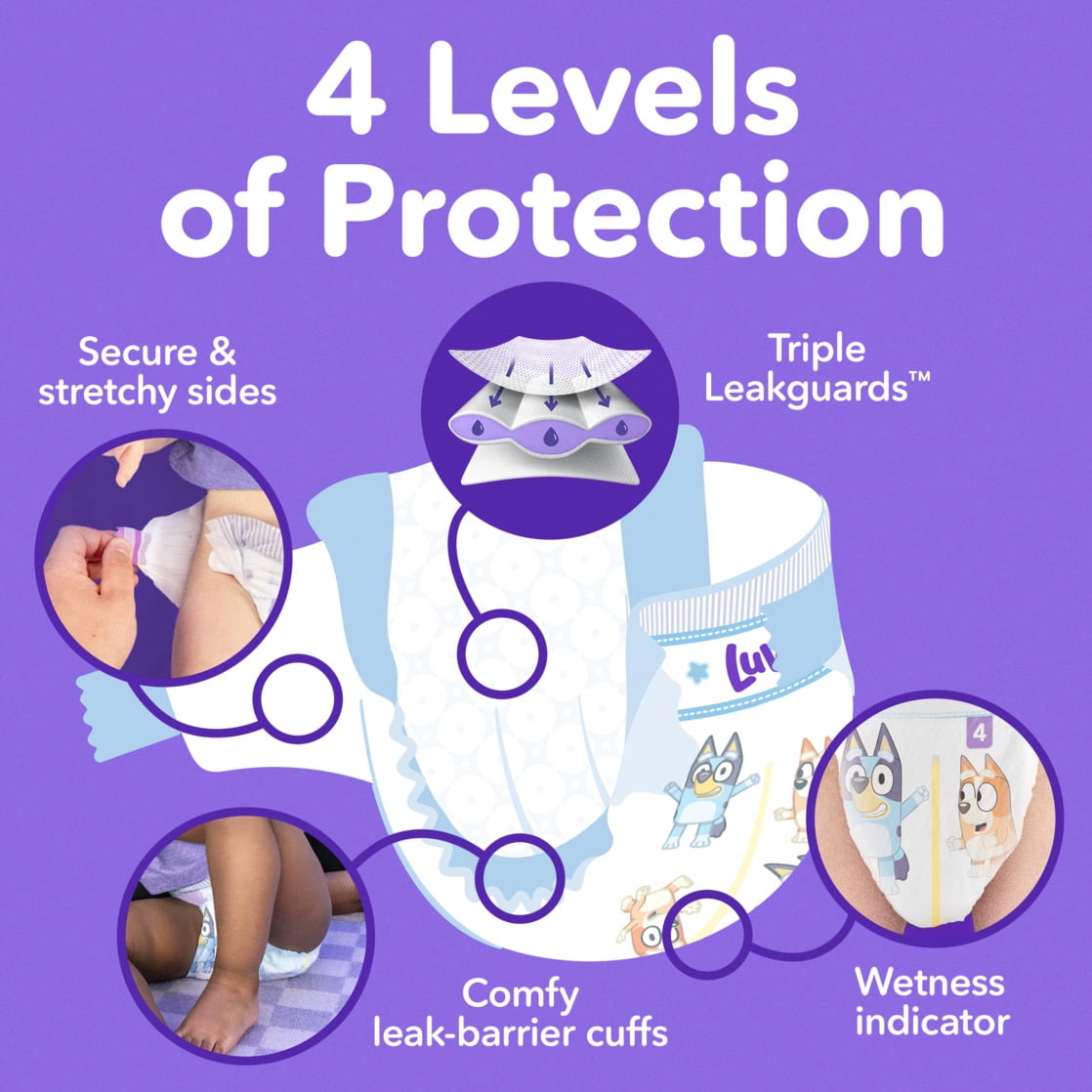 Luvs Platinum Protection Baby Diapers Size 5, 140 Count