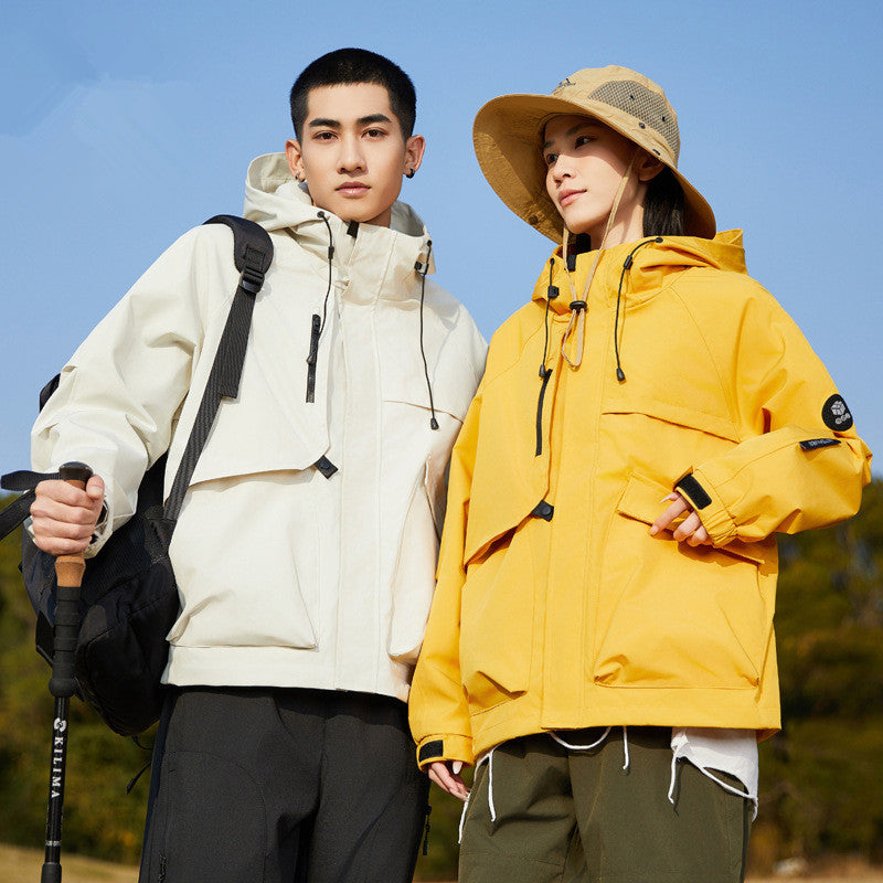 Women's Outdoor Windproof Waterproof Hooded Casual All-matching Jacket