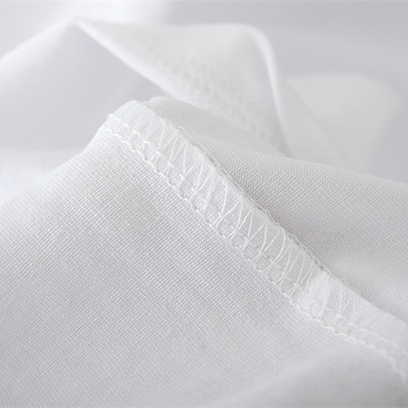Simple plus size men and women short sleeve T-shirt