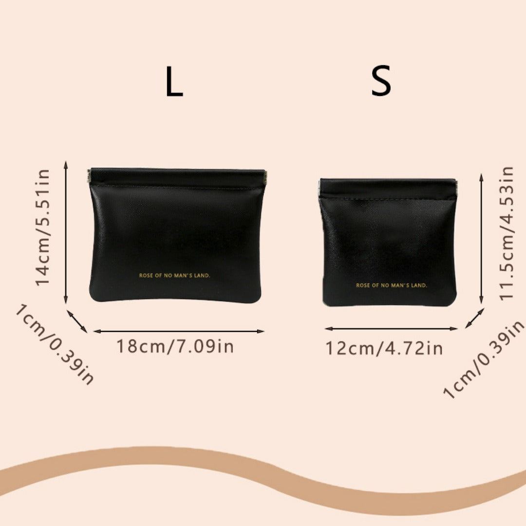 Automatic closing data cable, earphone portable storage bag, lipstick key, cosmetics portable small bag,