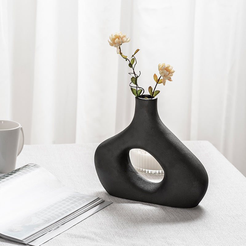 Ceramic Vase Decoration Dried Flowers Living Room Home Furnishing Creative Homestay