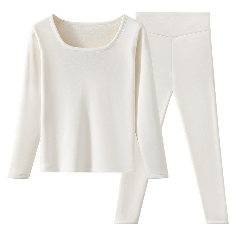 Women's Autumn Winter Berber Fleece Thermal Underwear