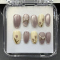 1039- Handmade press on nails fake nails removable
