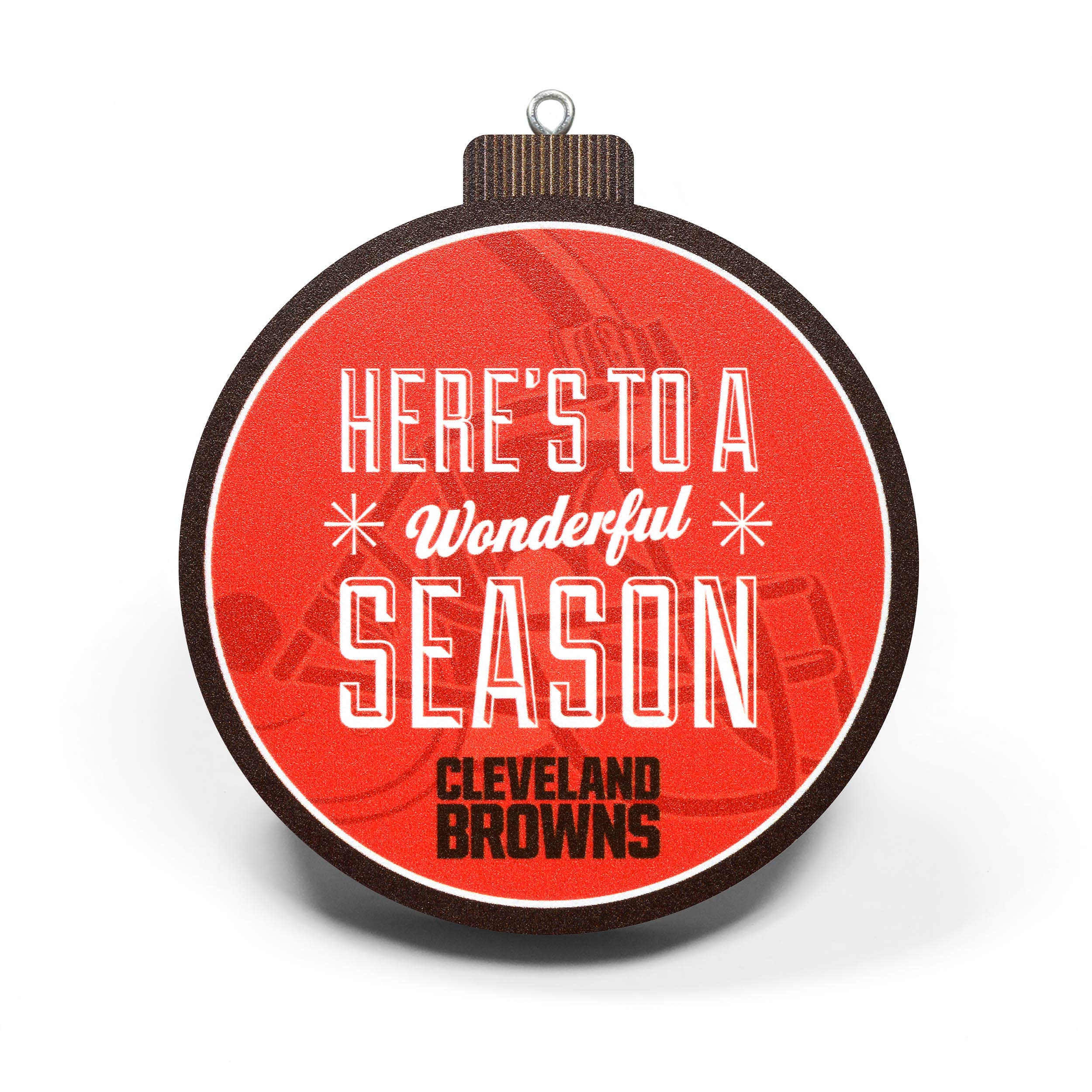 Cleveland Browns YouTheFan 3D Logo Series Ornament, Team Colors