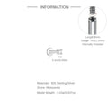 925 Sterling Silver Mini Moissanite Four-Claw Screw Stud Earrings For Women