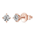925 Sterling Silver Moissanite Stud Earrings VVS1 Lab Diamond Gift Unisex Party