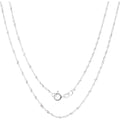 925 Sterling Silver Singapore Chain Necklace 18 Inch