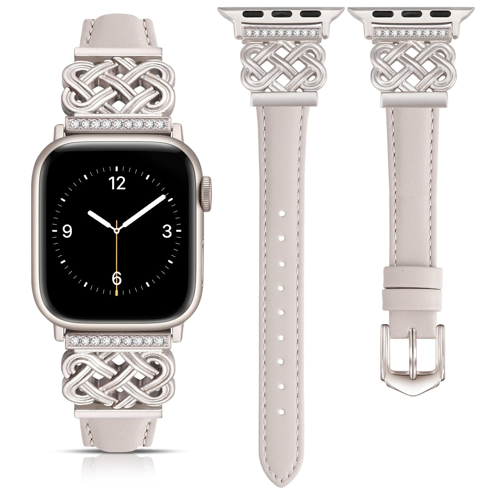 Strap Compatible with Apple Watch Band iWatch S10/SE98765 Metal Ultra-thin Watch Band