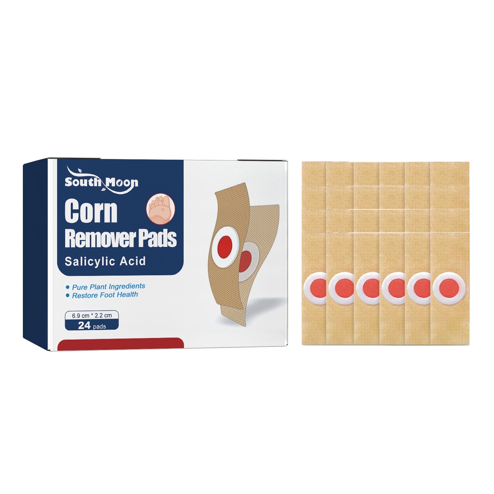 South Moon Gram Warty Corns Patch, Foot Soles Chicken Especially Clean Flesh Piercing Wart Wart Repair Patch Plain Sweat Tube Repair Patch