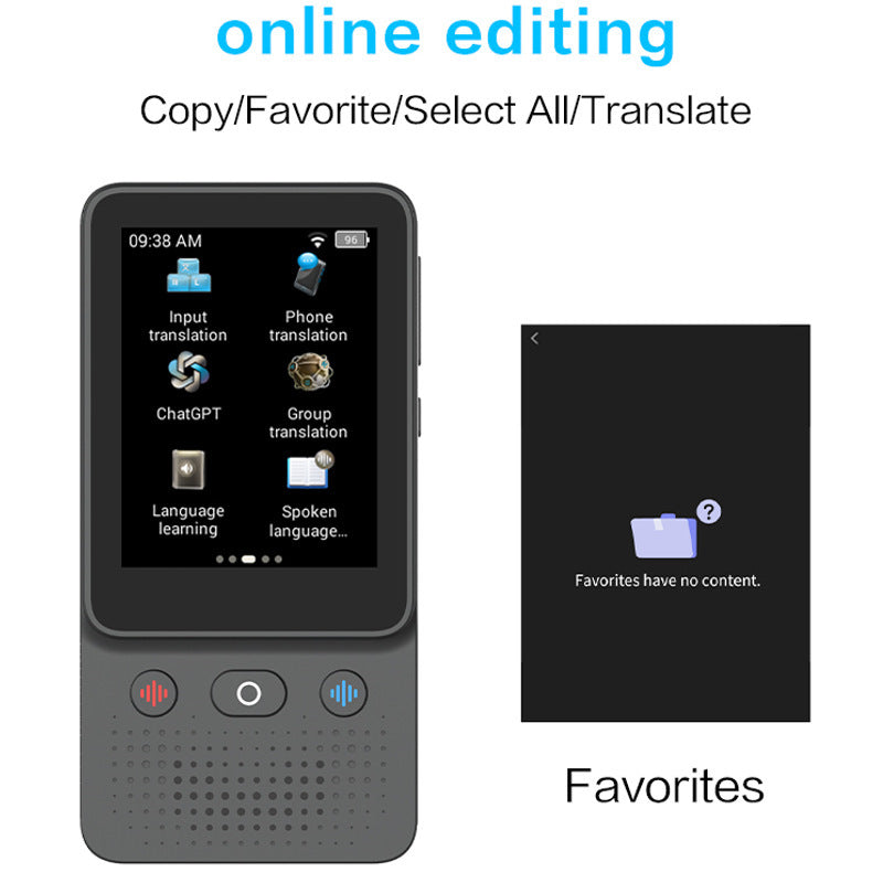 Translator T2 Accurate Offline Translator for Overseas Meetings Photography Recording Text Translation