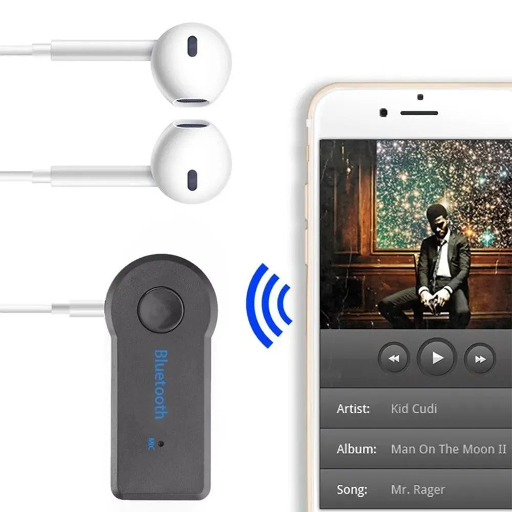 Car Bluetooth 5.0 Receiver 3.5mm Jack Wireless Bluetooth Transceiver  Adapter For Car Kit Music Audio Aux A2dp Earphone Receiver