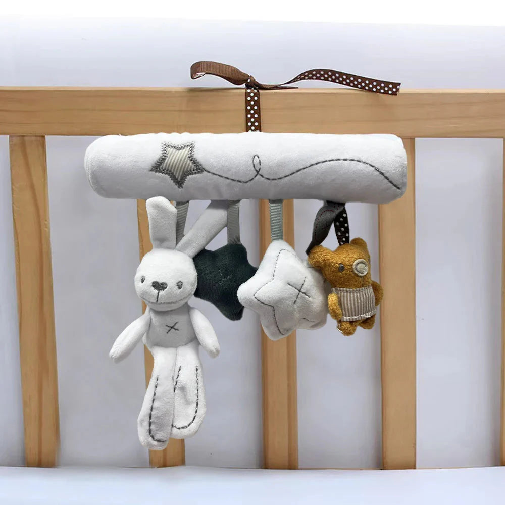 Hanging Rabbit Baby Hand Bell Plush Stroller Toy