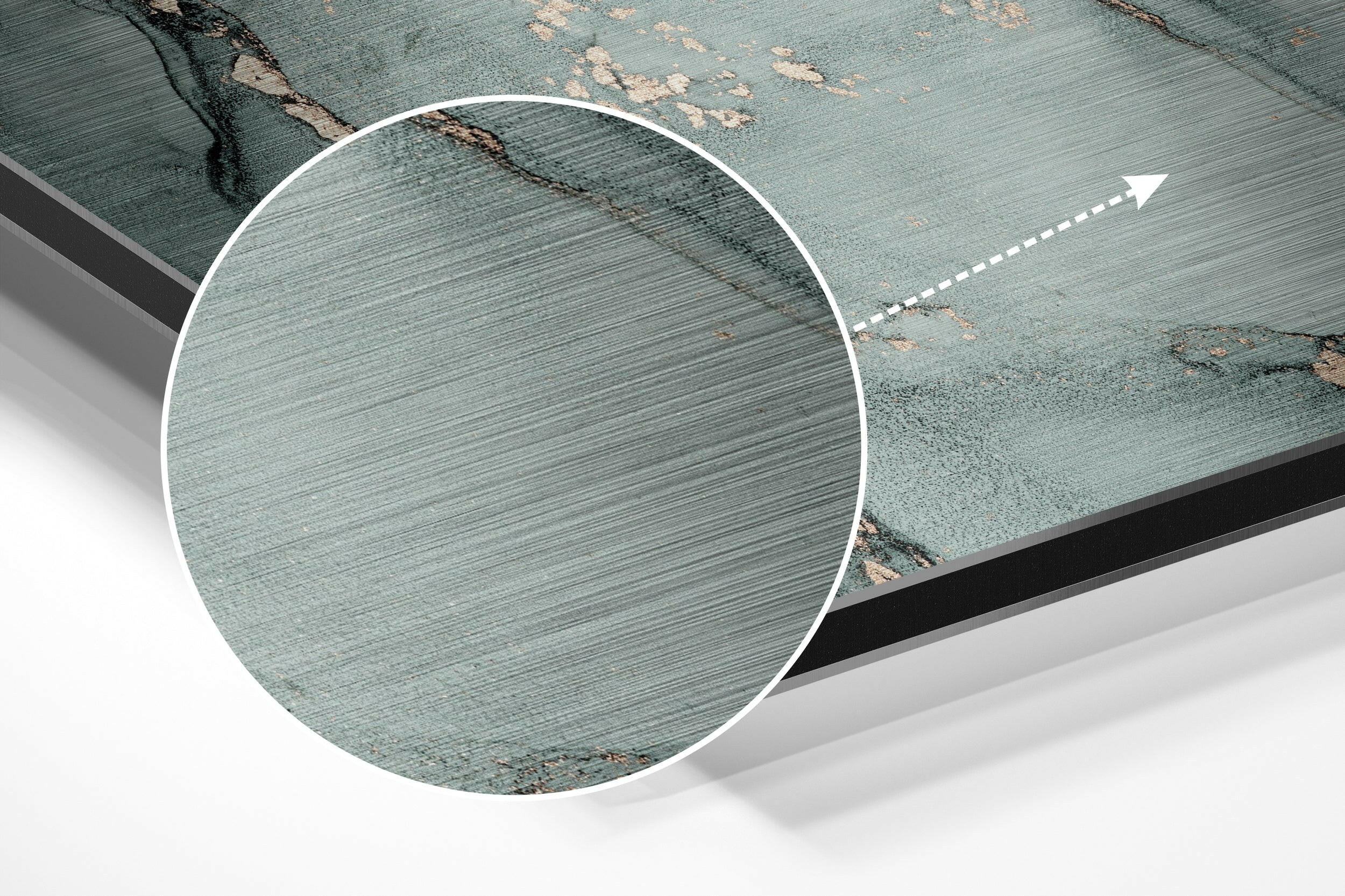 Marmoreal Brushed Aluminium Dibond Wall Art