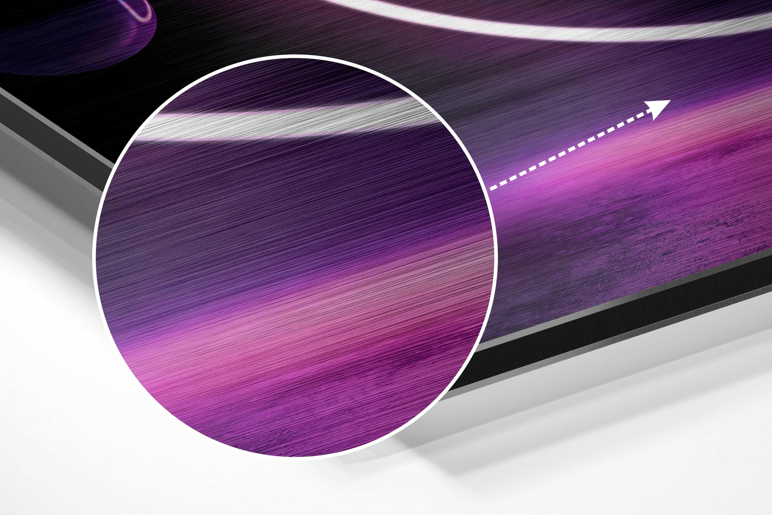Bubbles Brushed Aluminium Dibond Wall Art