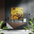 Flowers Brushed Aluminium Dibond Wall Art