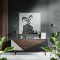 Goat-Headed Brushed Aluminium Dibond Wall Art