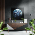 Earth Brushed Aluminium Dibond Wall Art