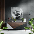 Dance with Smoke Brushed Aluminium Dibond Wall Art