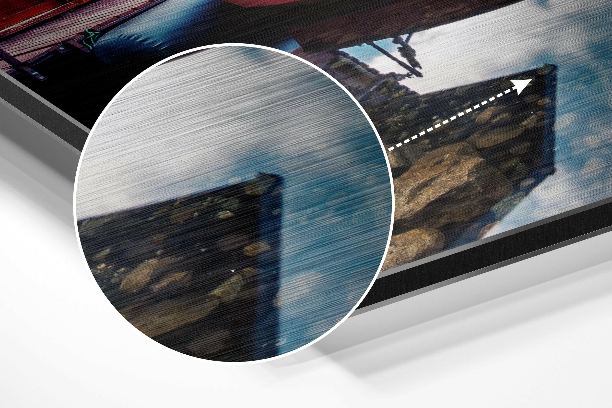 Boats  Brushed Aluminium Dibond Wall Art