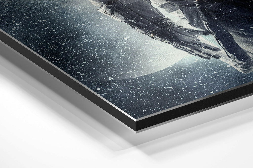 Space Traveller Brushed Aluminium Dibond Wall Art