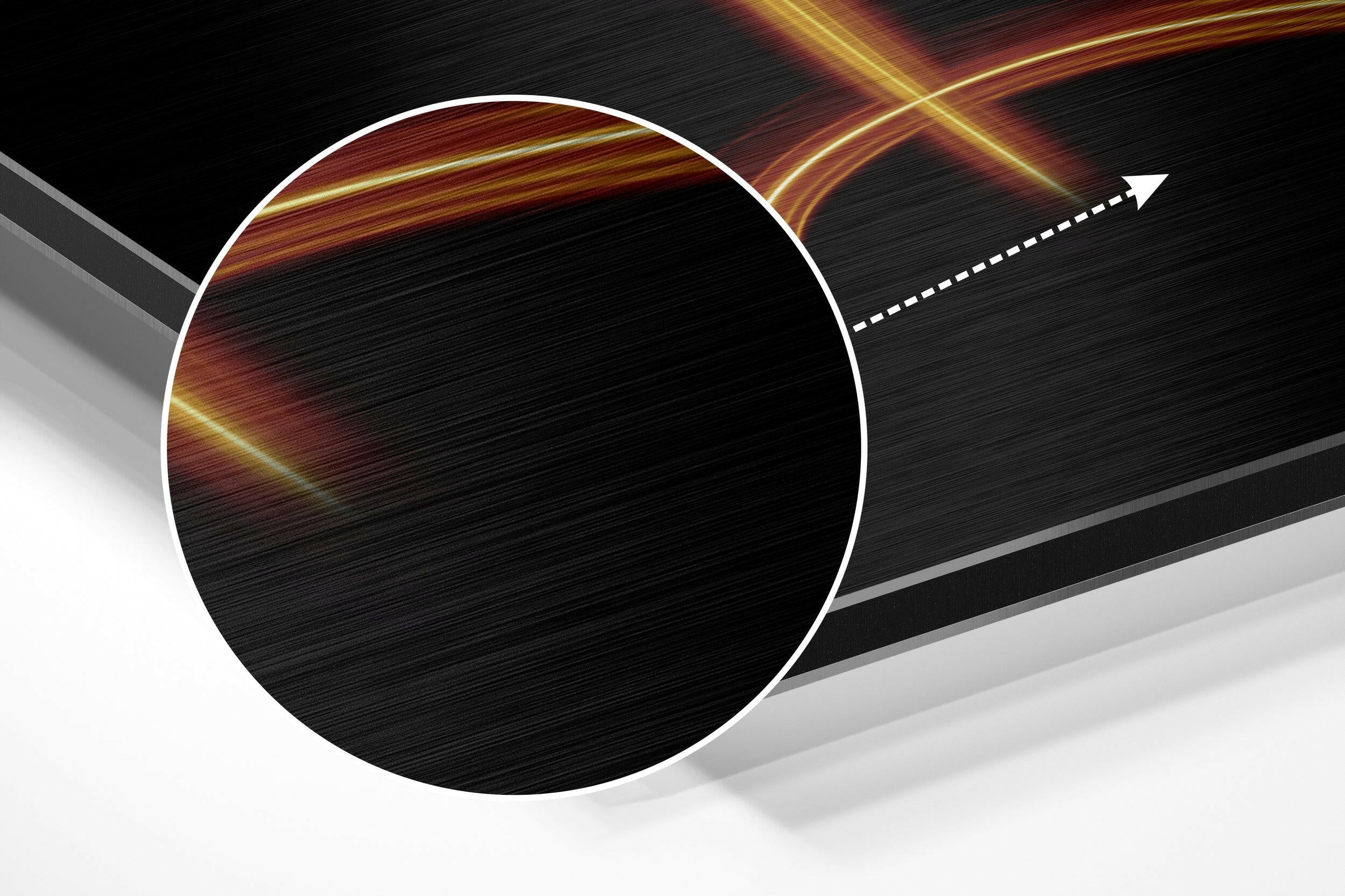 Gemini Brushed Aluminium Dibond Wall Art