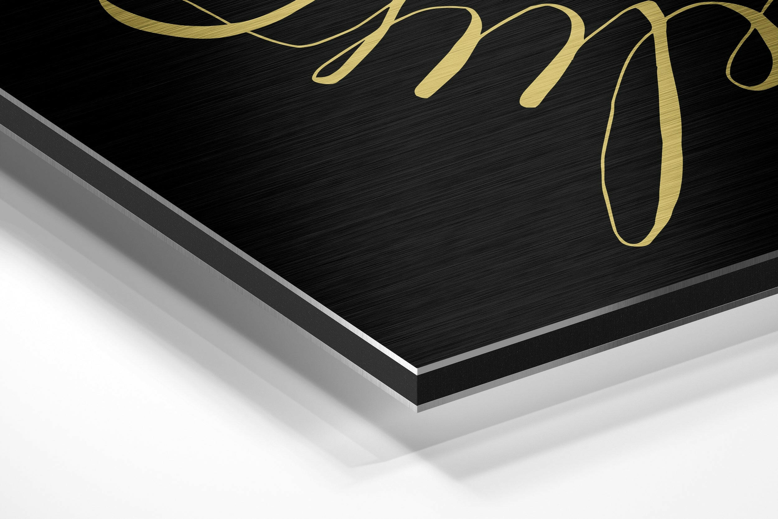 Believe in Impossible Brushed Aluminium Dibond Wall Art