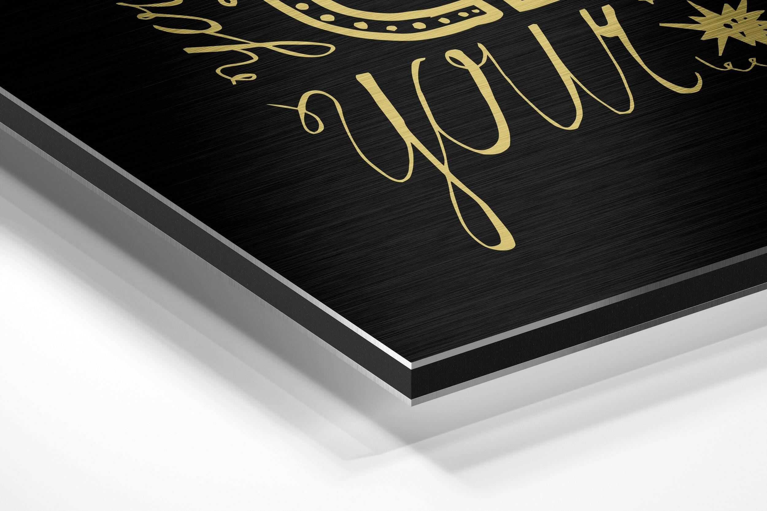 Change Your Thoughts Brushed Aluminium Dibond Wall Art