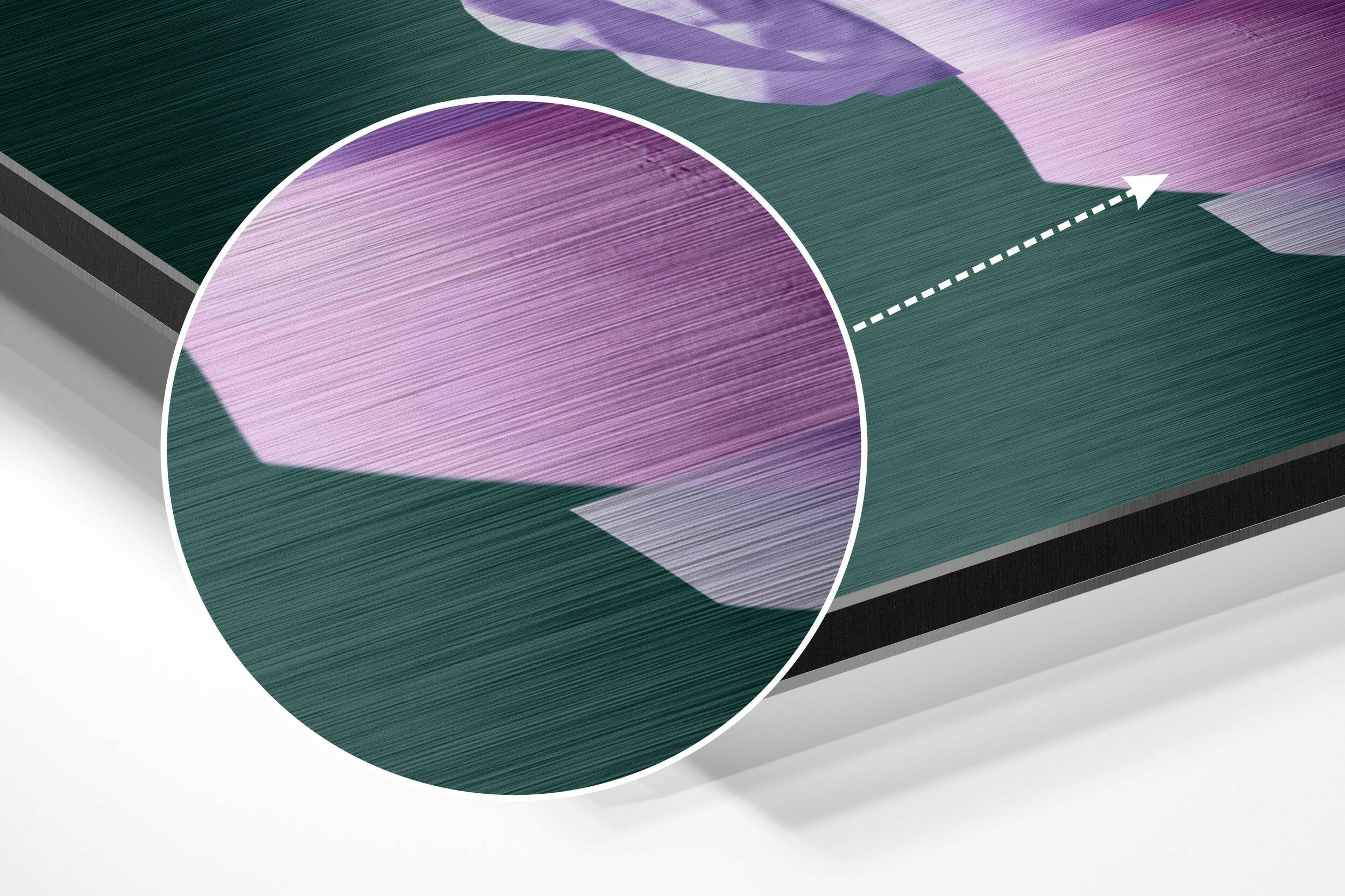 The Art of Sculpture Brushed Aluminium Dibond Wall Art