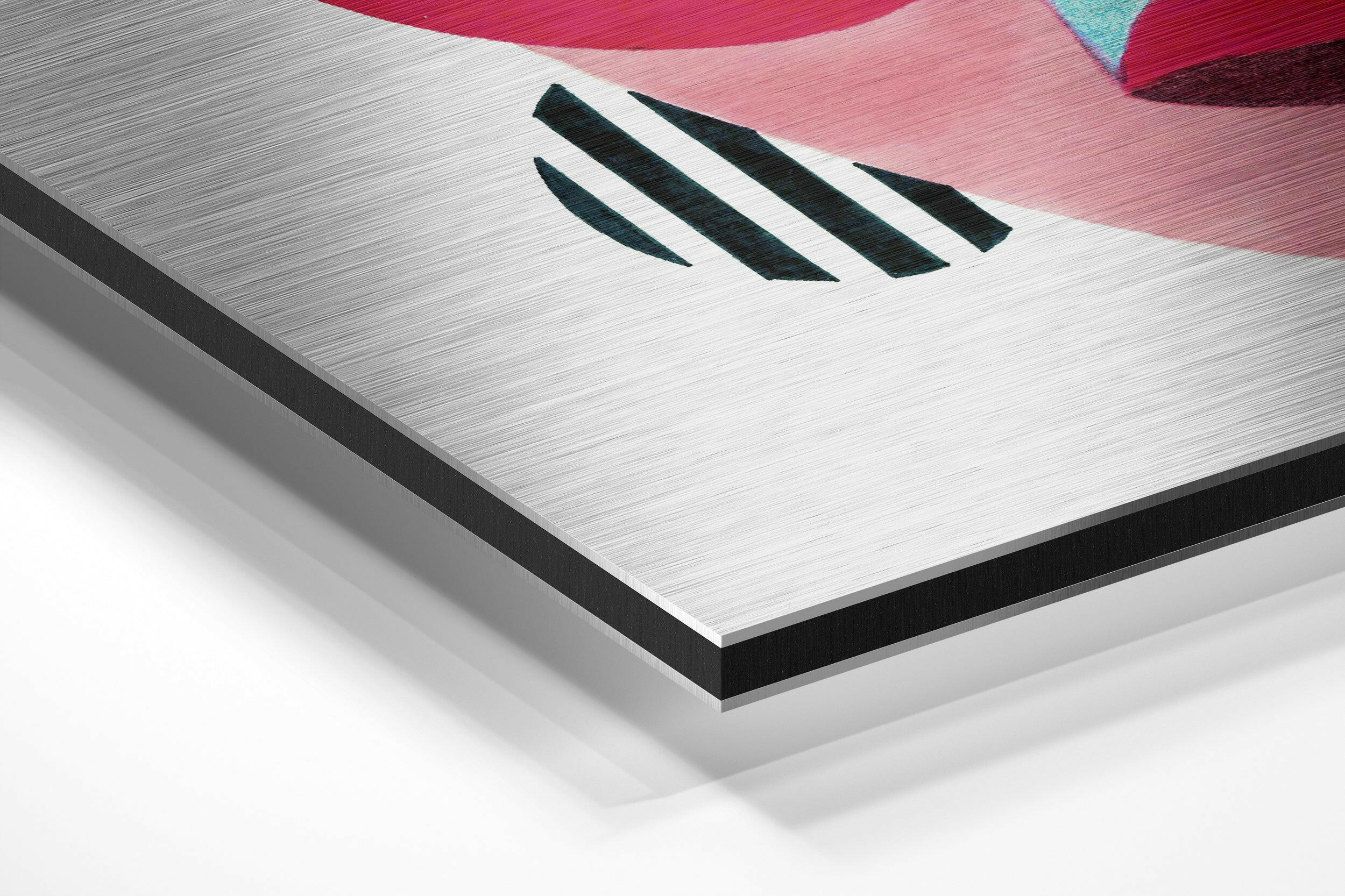 Picasso Style Brushed Aluminium Dibond Wall Art