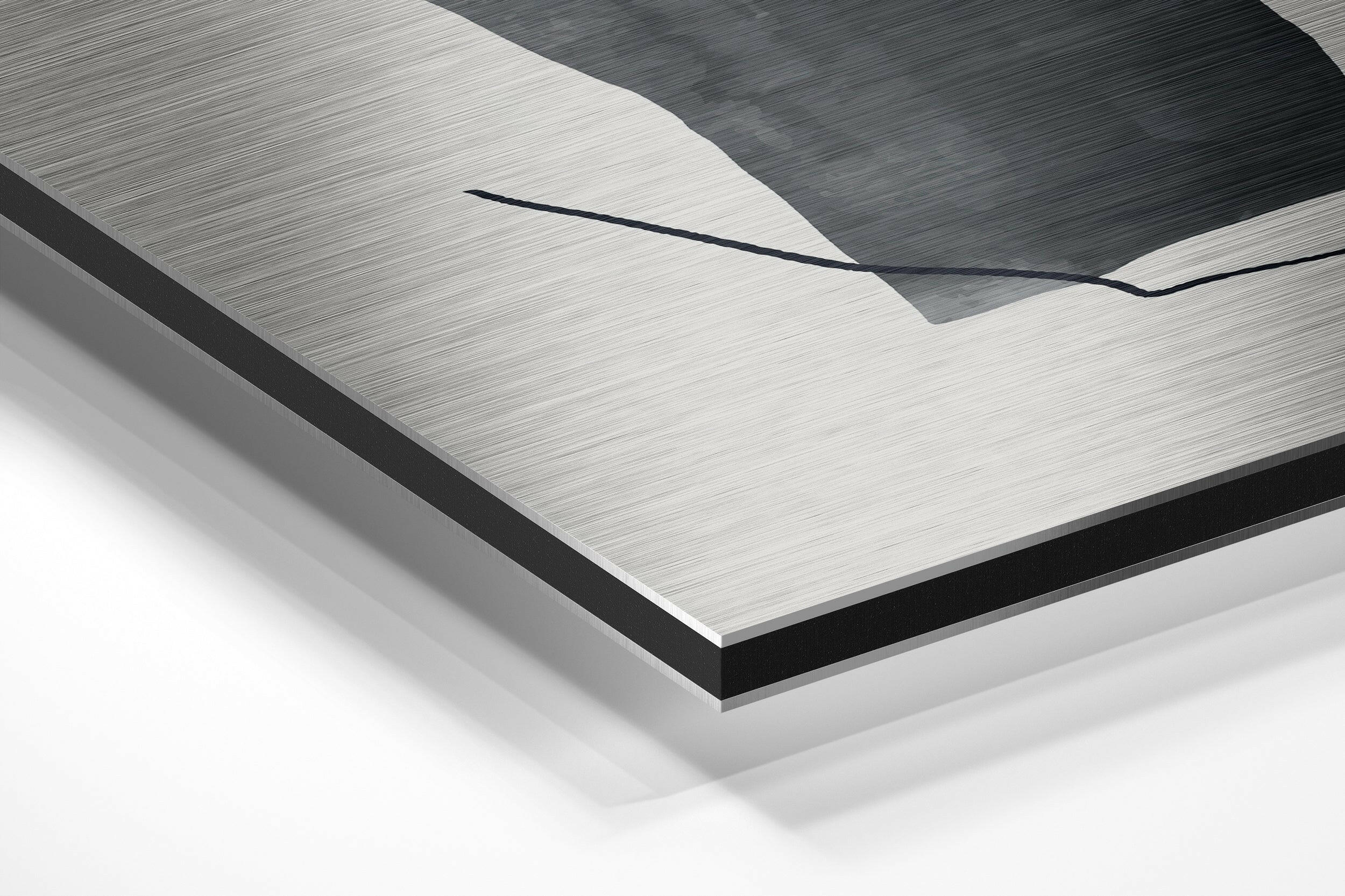 Line Art Brushed Aluminium Dibond Wall Art