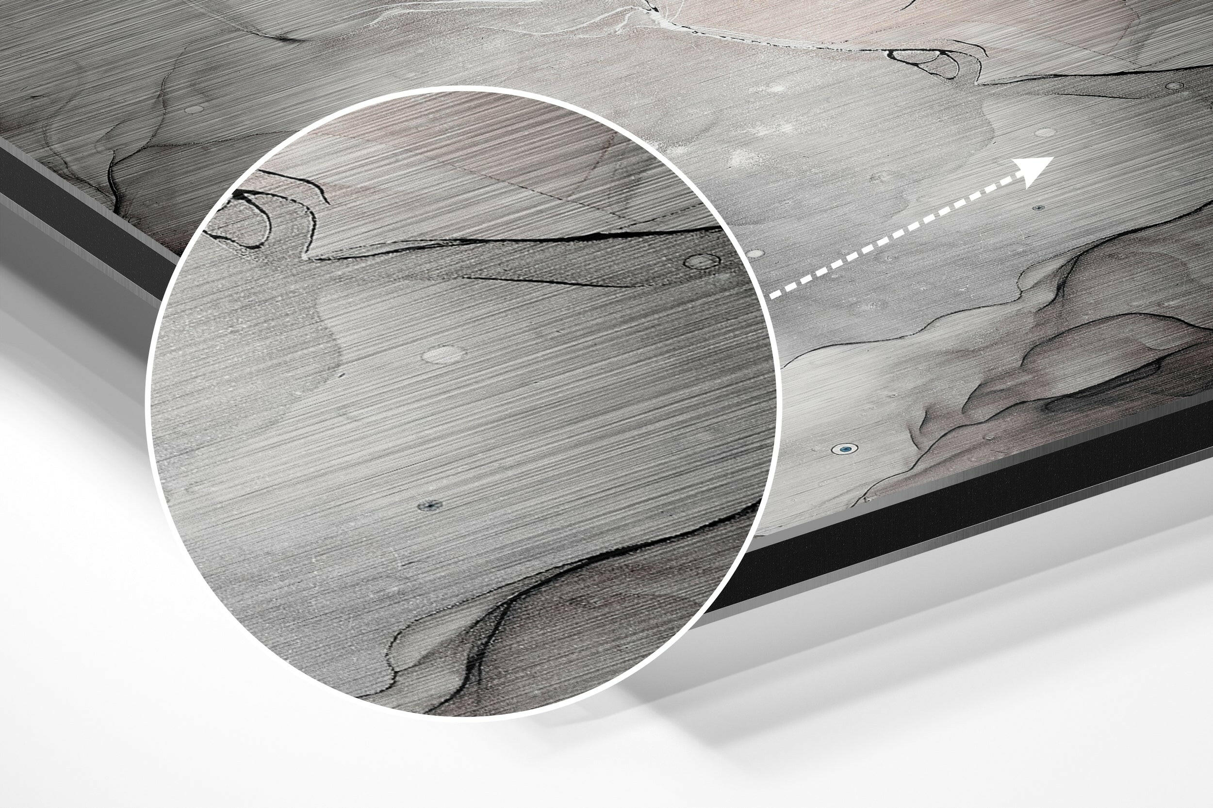 Marmoreal Brushed Aluminium Dibond Wall Art