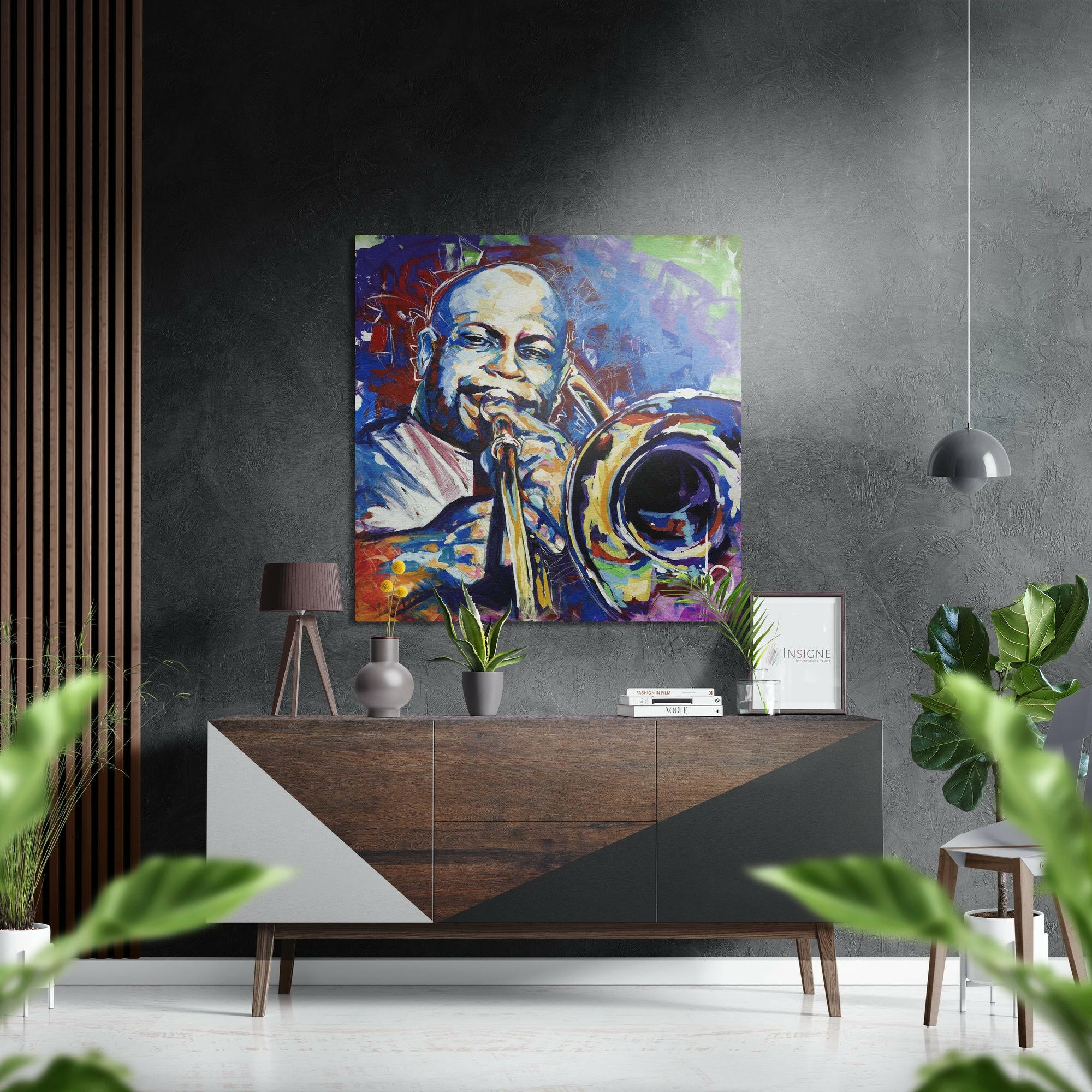 Jazz Brushed Aluminium Dibond Wall Art
