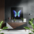 Butterfly Brushed Aluminium Dibond Wall Art