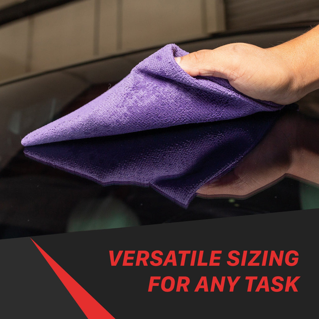 Car Cleaning Towel | 300GSM Edgeless PU Coated Microfiber Towels - 3 Pack |