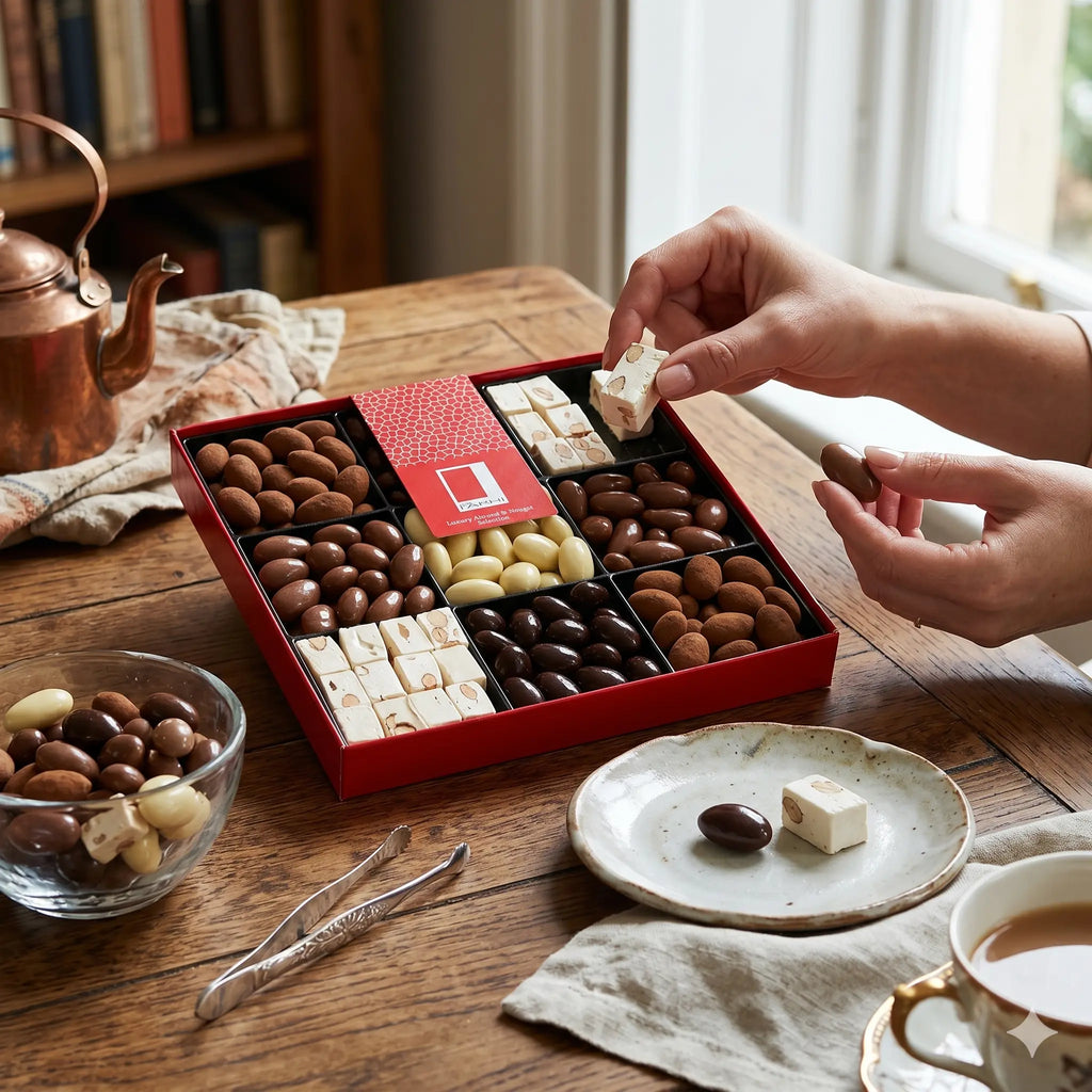 Assorted Chocolate Almonds and Nougat Luxury Selection, 990g