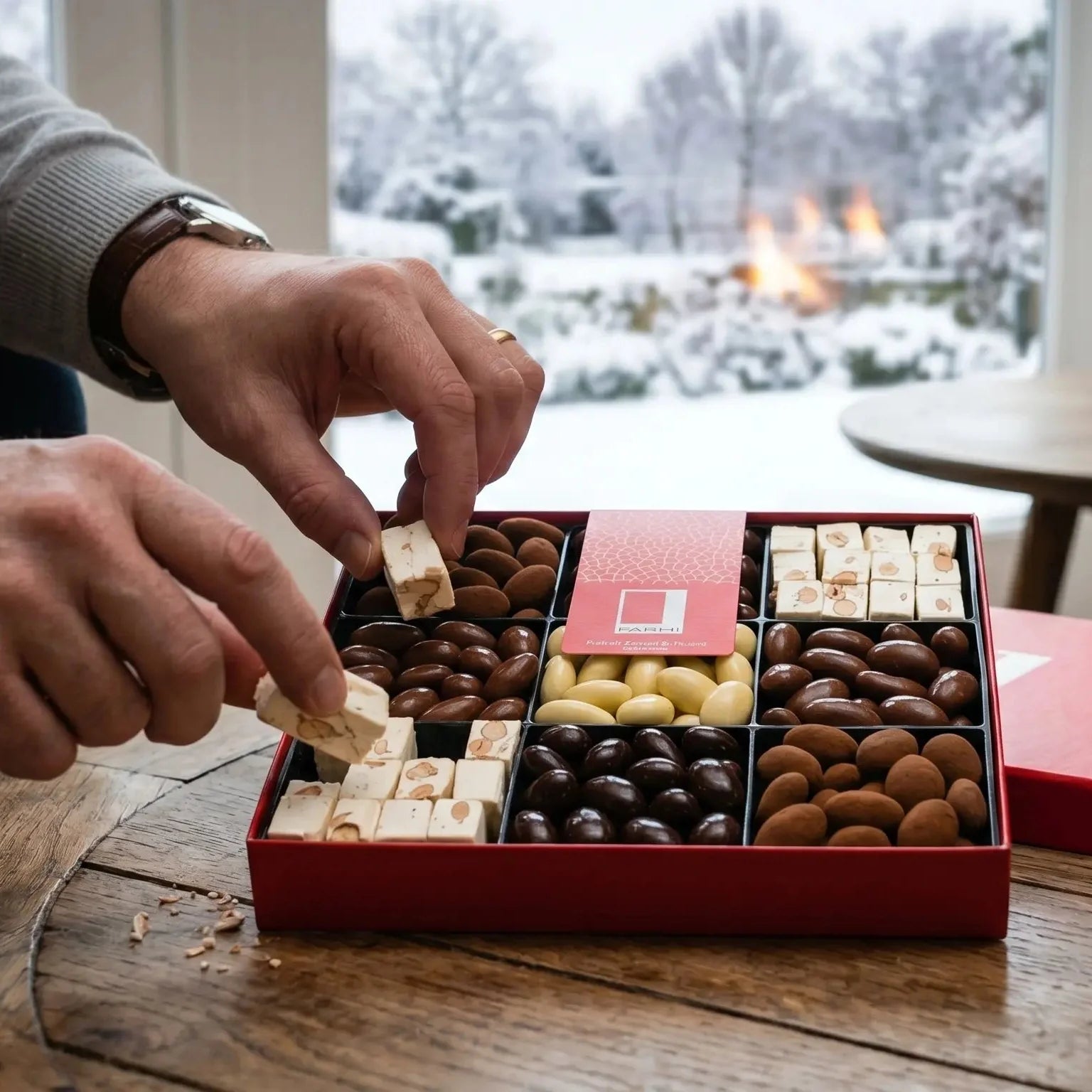 Assorted Chocolate Almonds and Nougat Luxury Selection, 990g
