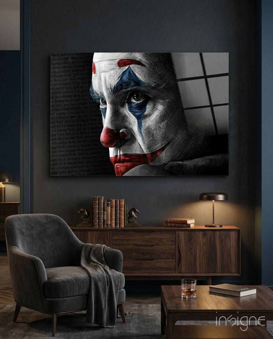 Joker Glass Wall Art