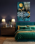 Deers Glass Wall Art
