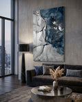 Abstract Depth Glass Wall Art