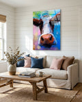 Cow Glass Wall Art