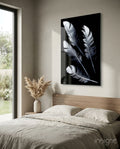 Feather Glass Wall Art