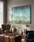 Balloon Glass Wall Art