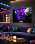 Neon Glass Wall Art