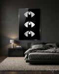 Lips Glass Wall Art