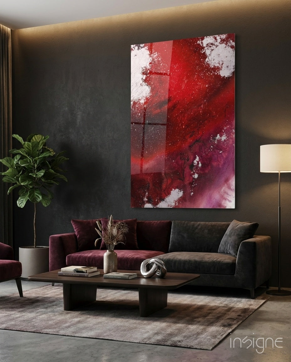 Colors of Abstraction Glass Wall Art