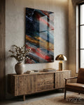 Abstract Glass Wall Art